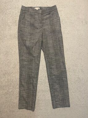 Gray Plaid Slim Dress Pants